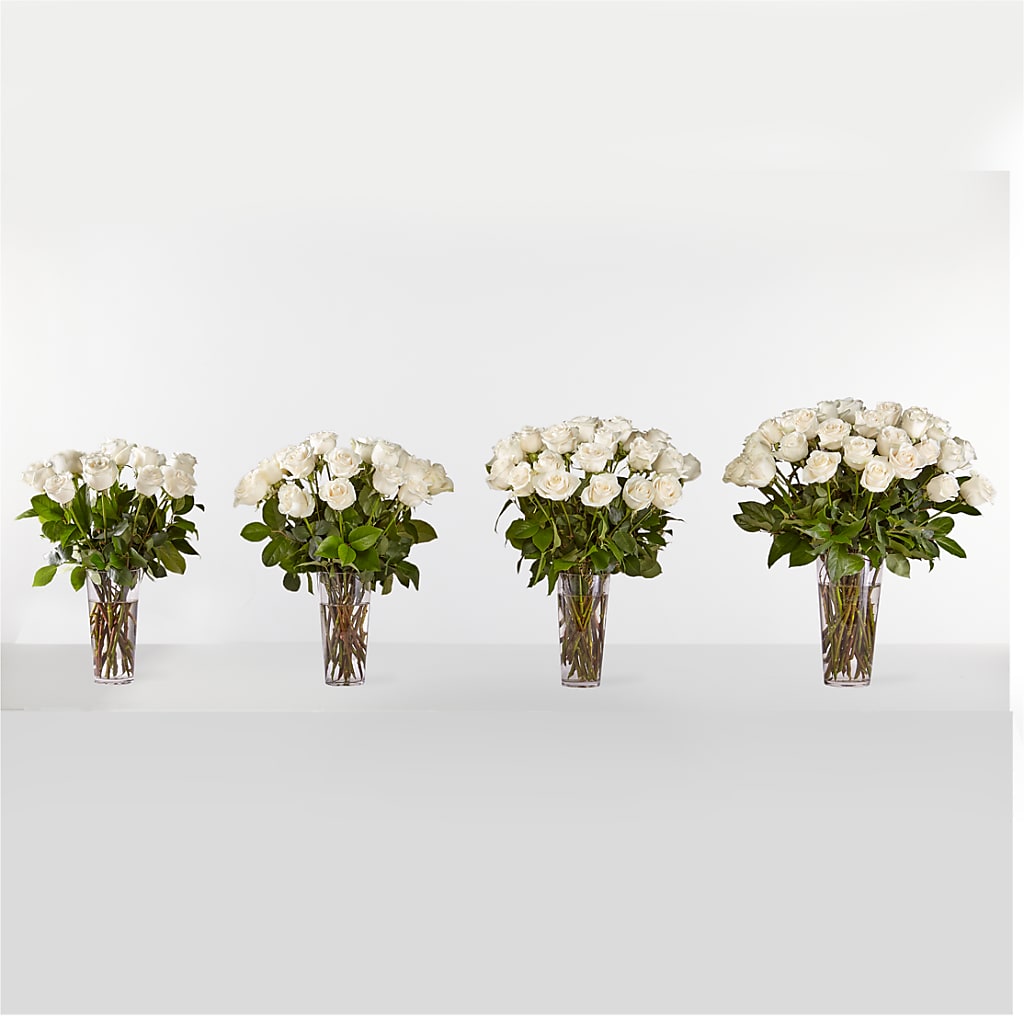 Long Stem White Rose Bouquet – Baldwin Park Florist, Baldwin Park CA