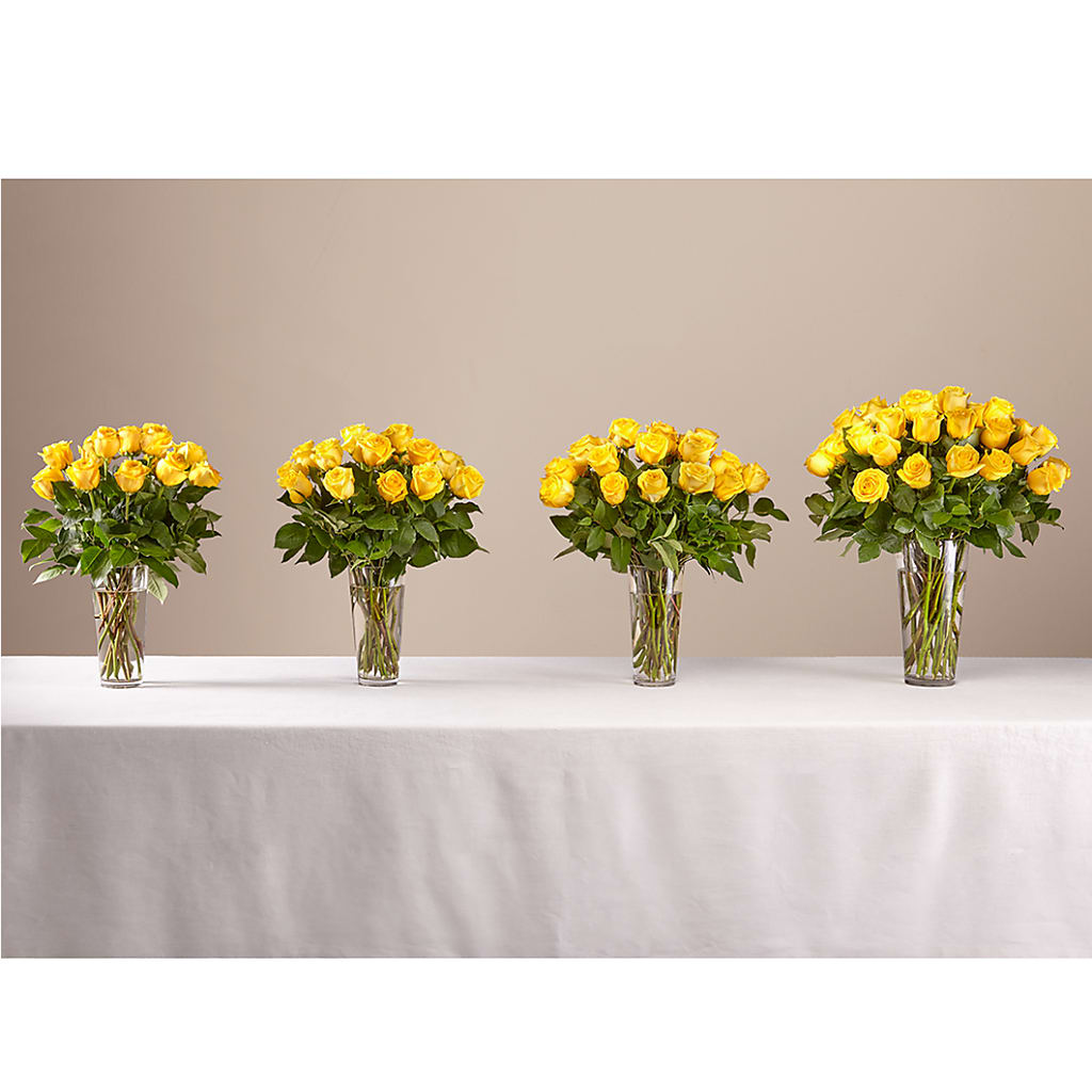 Long Stem Yellow Rose Bouquet – Baldwin Park Florist, Baldwin Park CA