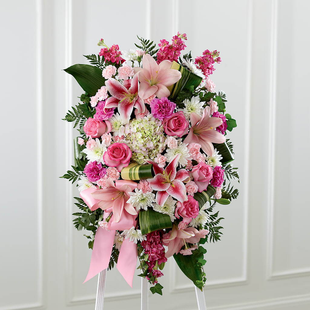 Comforting Standing Spray – Baldwin Park Florist, Baldwin Park CA