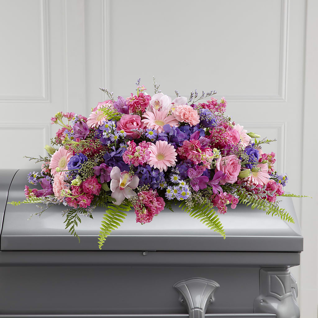 Glorious Garden Casket Spray – Baldwin Park Florist, Baldwin Park CA
