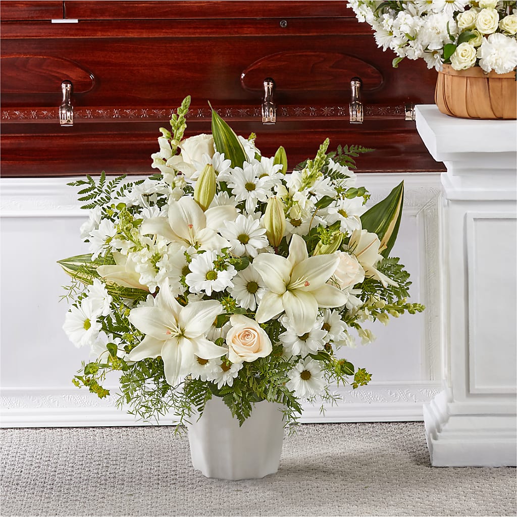 Thoughts of Tranquility Floor Basket – Baldwin Park Florist, Baldwin Park CA