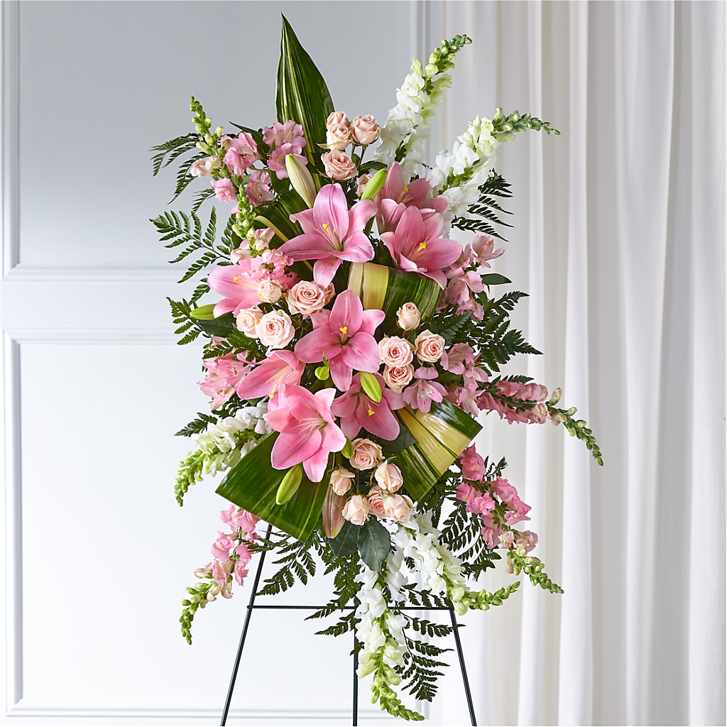 Elegant Embrace Standing Spray – Baldwin Park Florist, Baldwin Park CA