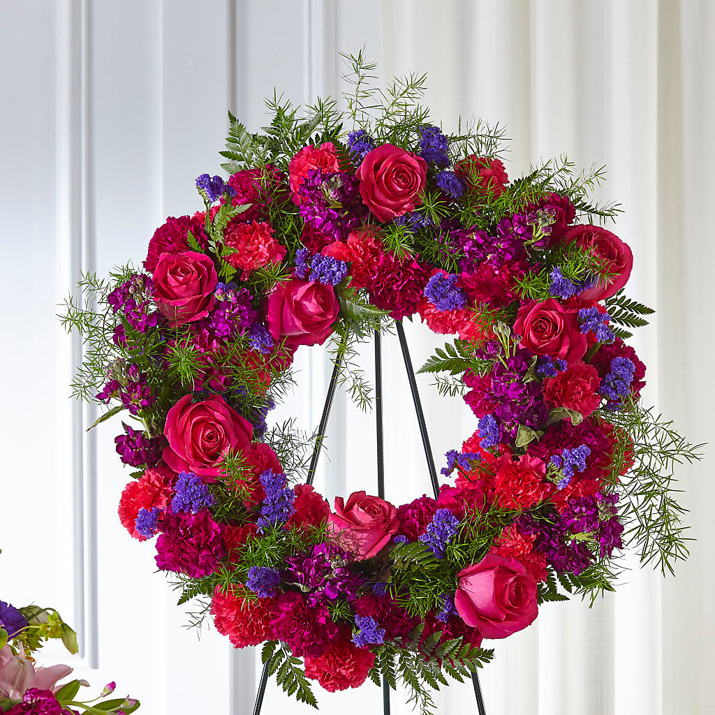 Calming Colors Wreath – Baldwin Park Florist, Baldwin Park CA