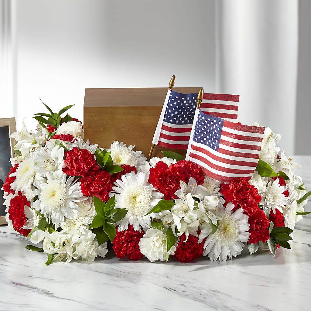 Spirit of Patriotism Cremation Adornment – Baldwin Park Florist, Baldwin Park CA