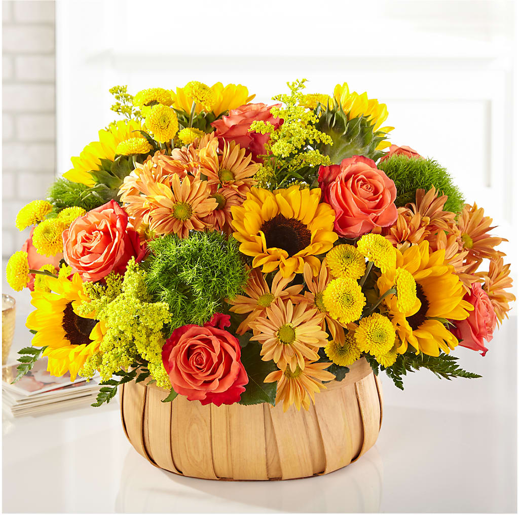 Harvest Sunflower Basket – Baldwin Park Florist, Baldwin Park CA