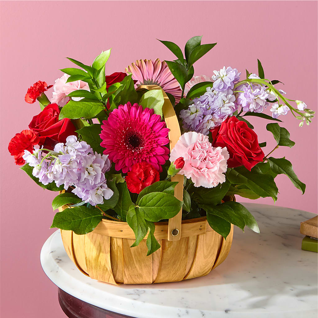 Pink Picnic Basket – Baldwin Park Florist, Baldwin Park CA