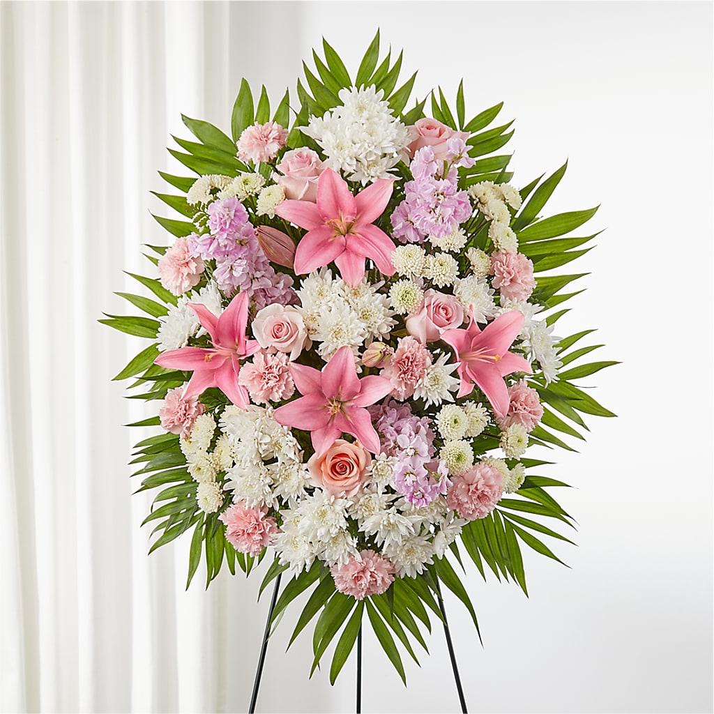 Offering Solace Standing Spray – Baldwin Park Florist, Baldwin Park CA