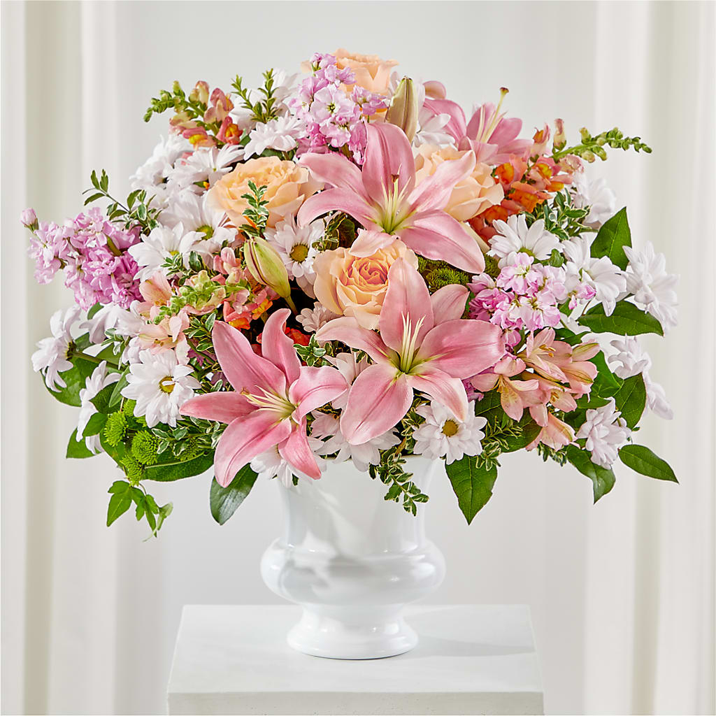 Heartfelt Gesture Urn Arrangement – Baldwin Park Florist, Baldwin Park CA