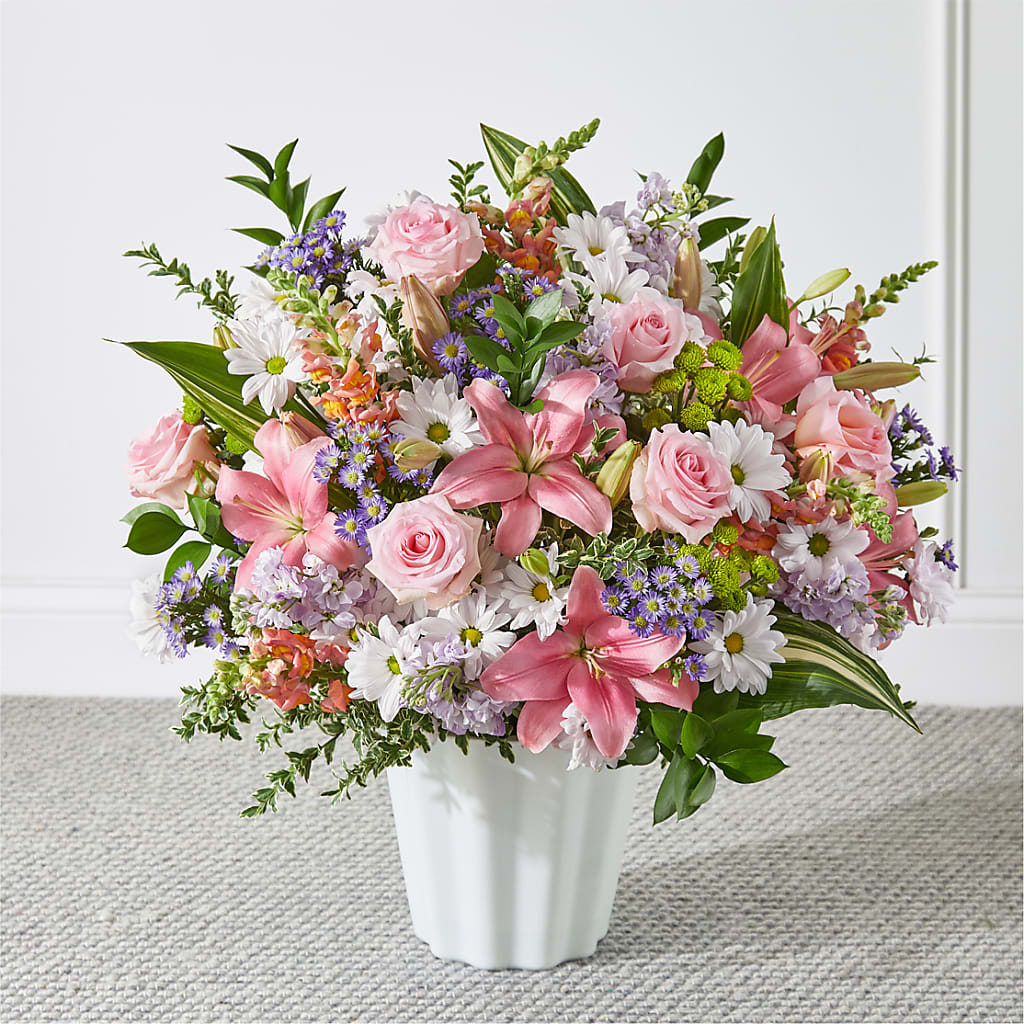 Abundant Compassion Floor Basket – Baldwin Park Florist, Baldwin Park CA