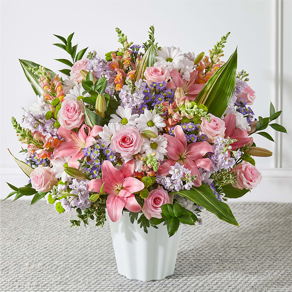 Abundant Compassion Floor Basket – Baldwin Park Florist, Baldwin Park CA