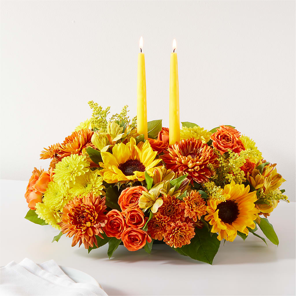 Autumn Harmony Centerpiece – Baldwin Park Florist, Baldwin Park CA