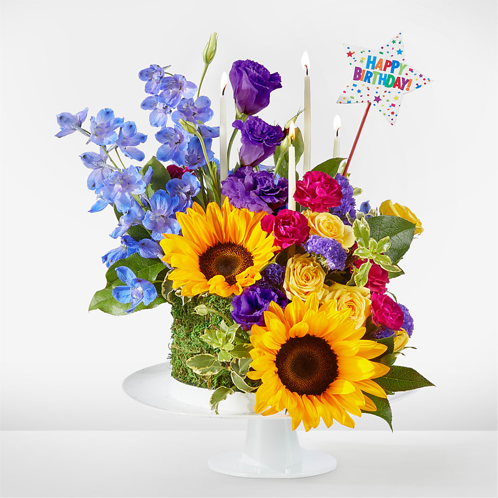 Star of the Day Floral Cake – Baldwin Park Florist, Baldwin Park CA