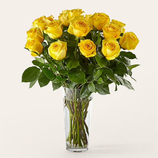 Long Stem Yellow Rose Bouquet –  Baldwin Park Florist, Baldwin Park CA