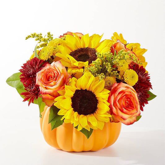 Golden Gourd Pumpkin Bouquet –  Baldwin Park Florist, Baldwin Park CA