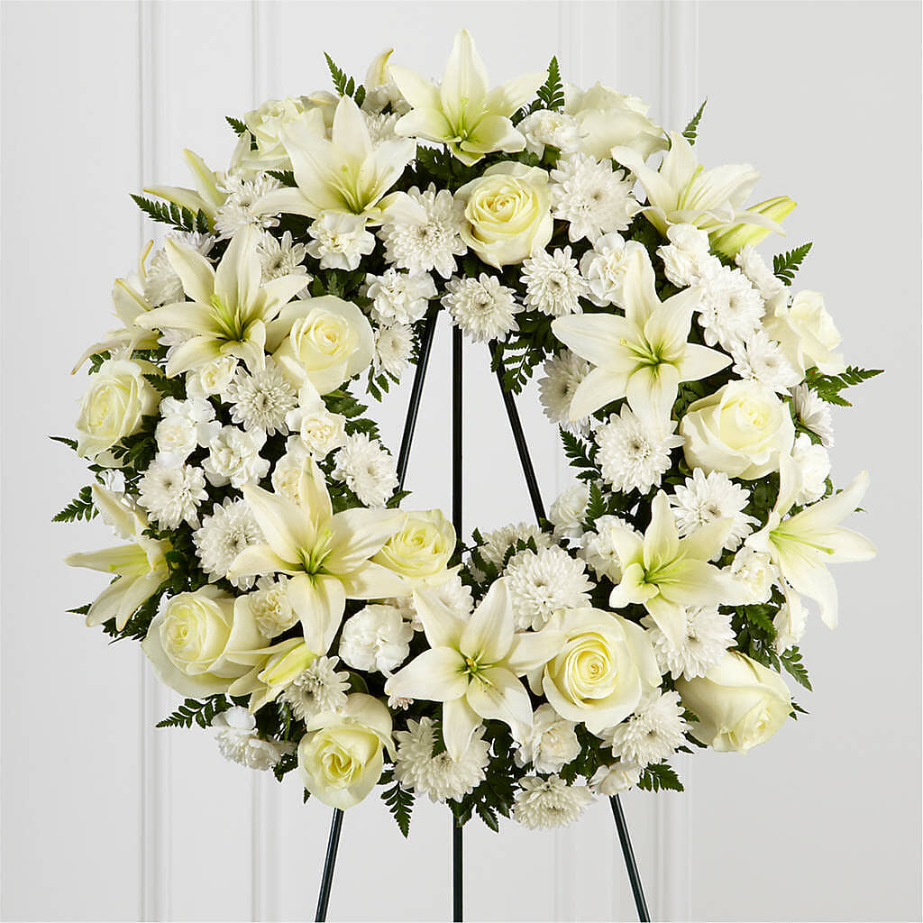 Treasured Tribute Wreath –  Baldwin Park Florist, Baldwin Park CA