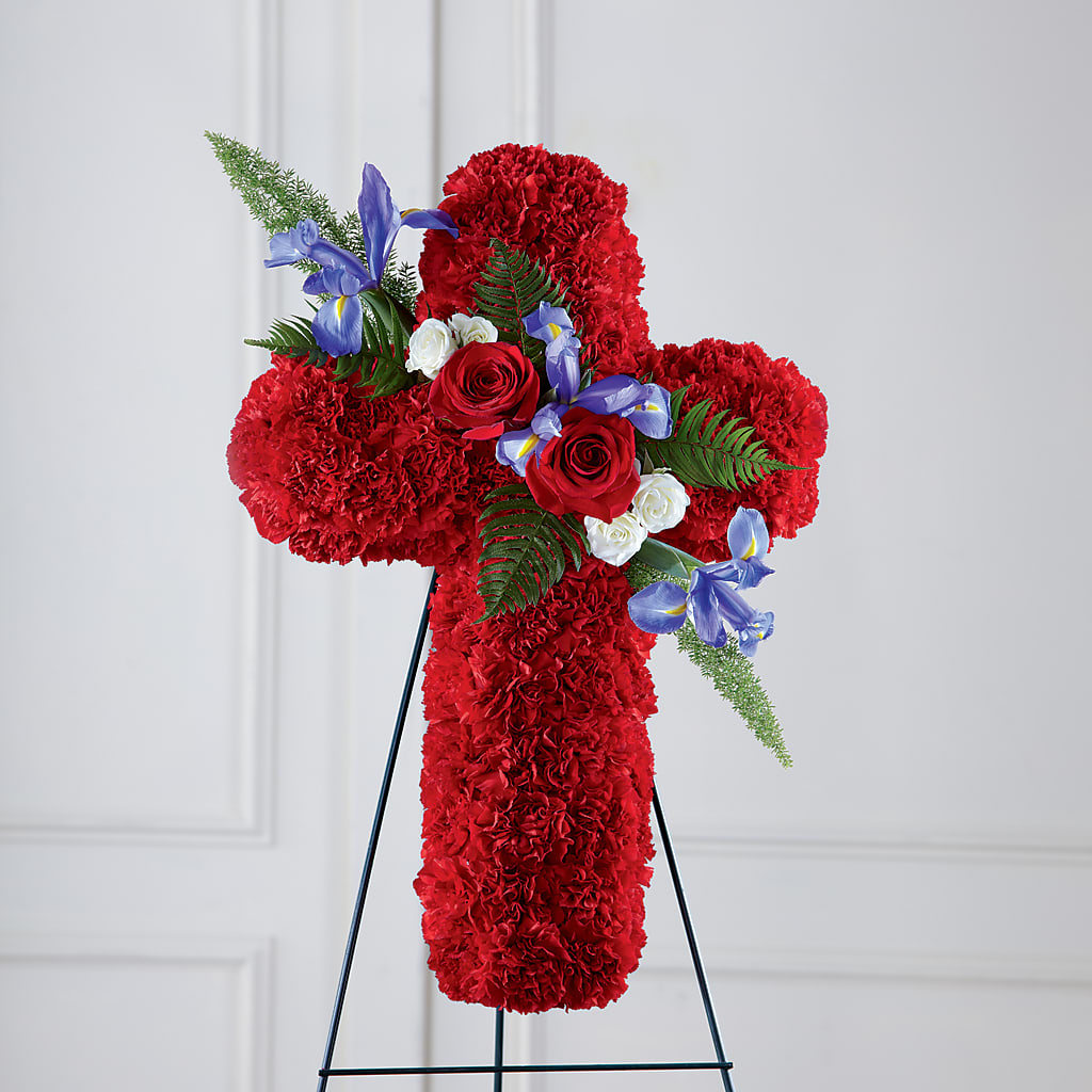 Faithful Hero Floral Cross –  Baldwin Park Florist, Baldwin Park CA