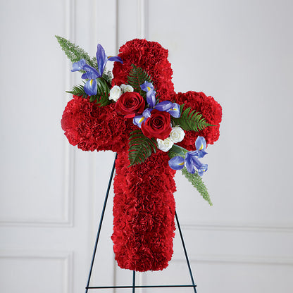 Faithful Hero Floral Cross –  Baldwin Park Florist, Baldwin Park CA