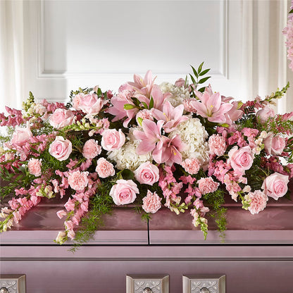Life & Remembrance Casket Spray –  Baldwin Park Florist, Baldwin Park CA