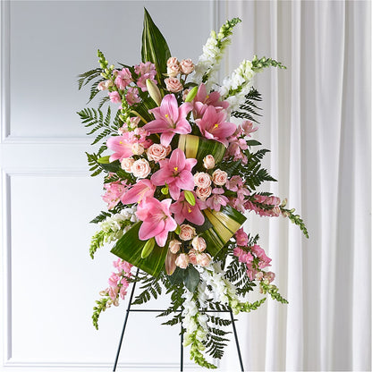 Elegant Embrace Standing Spray –  Baldwin Park Florist, Baldwin Park CA