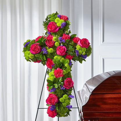 Tribute Rose Floral Cross –  Baldwin Park Florist, Baldwin Park CA