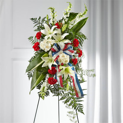 Stars of Life Standing Spray –  Baldwin Park Florist, Baldwin Park CA