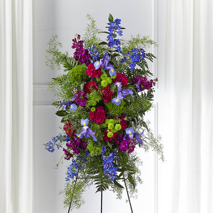Heavenly Skies Standing Spray –  Baldwin Park Florist, Baldwin Park CA