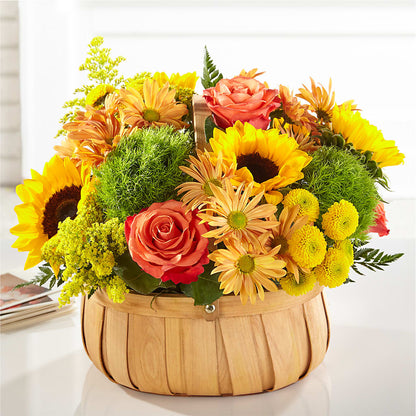 Harvest Sunflower Basket –  Baldwin Park Florist, Baldwin Park CA