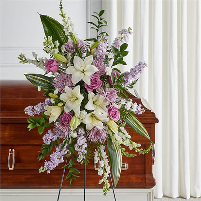 Grateful Hearts Standing Spray –  Baldwin Park Florist, Baldwin Park CA