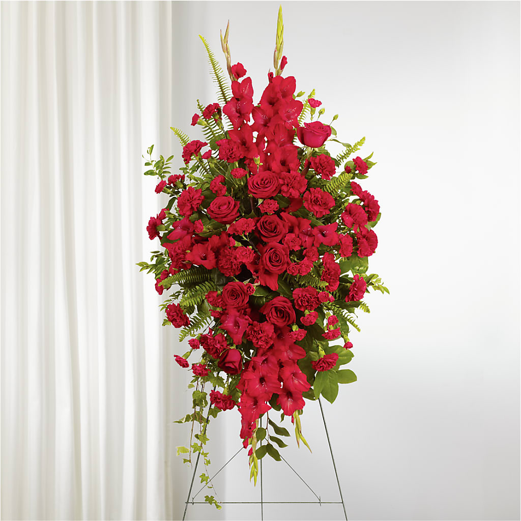 From the Heart Standing Spray –  Baldwin Park Florist, Baldwin Park CA