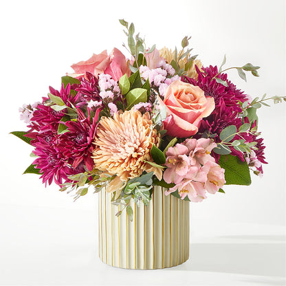 Berry Cobbler Bouquet with Ivory Vase –  Baldwin Park Florist, Baldwin Park CA
