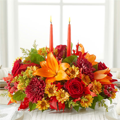 Autumn's Embrace Centerpiece –  Baldwin Park Florist, Baldwin Park CA