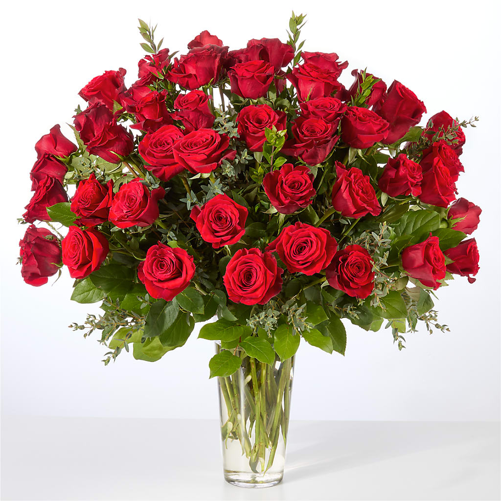 Forever Yours Fifty Stem Red Rose Bouquet –  Baldwin Park Florist, Baldwin Park CA